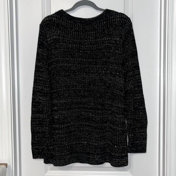 ⚡️ 3 for $20 ⚡️ Apt. 9 Metallic Black Tunic Sweater - Picture 5 of 8